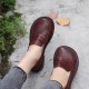 Handmade Women Loafers Big Toe Comfortable Soft Leather Shoes