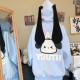 Kawaii Sanrio Pochacco Japanese Style Hoodie with Big Ears