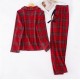Couple Red Cotton Plaid Pajama Set  PJS Christmas Pajamas Presents