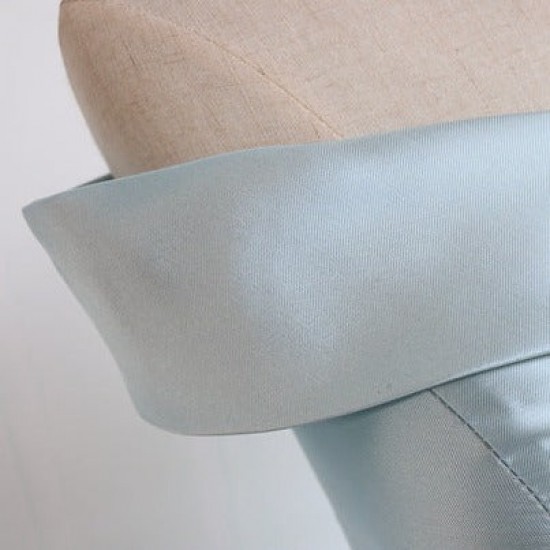 Pleated Satin Homecoming Dress With Off Shoulder