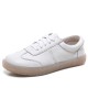 Genuine Leather Lace-up Non-slip Flat Soft Sole Women's Shoes Sneakers
