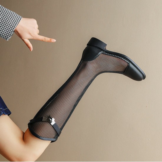 Vintage Cutout Sandals Boot Mesh Breathable Women's Boots