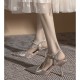Women's Pointed Toe Fine High Heel Glittering Prom Wedding Shoes