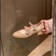 Women's Patent Leather Rhinestone Flower Buckle Mary Janes Shoes