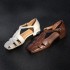 Women's Leather Casual Closed Toe Comfort Fisherman Shoes Sandals