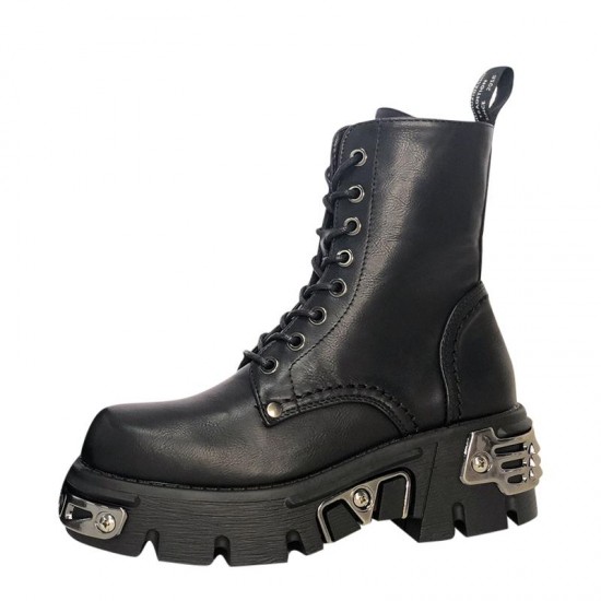 Womens Gothic High Top Motorcycle Boots