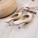 Womens Simplicity Stiletto Shoes Mules