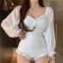 Sweet Swimsuits Outfits Ruffles Long Sleeves Jumpsuit