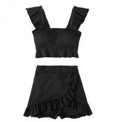 Swimwear Matcha Green Japanese Split Two Pieces Swimsuit