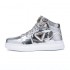 Metal Luster Couple High-Top Skateboard Sneakers