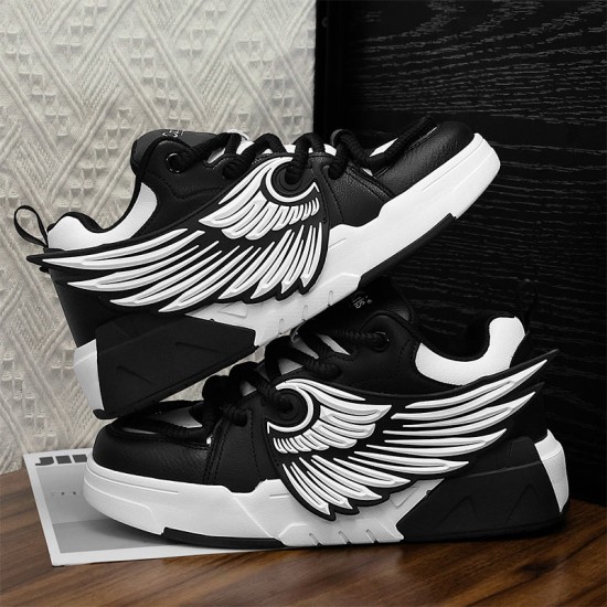 Casual Comfort Wings Skateboard Sneakers - Couple Style