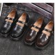Womens Flat Vintage Buckle Bow Mary Jane Shoes