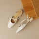Women's Handmade Vintage Cross Buckle Summer Low Heel Sandals