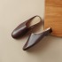 Women's Leather Retro Minimalist Comfort Mule Shoes