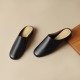 Women's Leather Retro Minimalist Comfort Mule Shoes