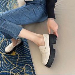 Platform Loafers Wide Feet Fat Foot Women's Shoes
