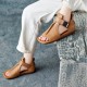 Women's Handmade Leather Open Toe Ankle Sandals