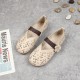 Women's Summers Flower Decoration Hollow Hole Flat Sandals