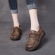 Handmade Genuine Leather Soft Sole Casual Comfort Lace Up Women's Shoes