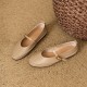 Women's Handmade Leather Round Toe Mary Janes Flats