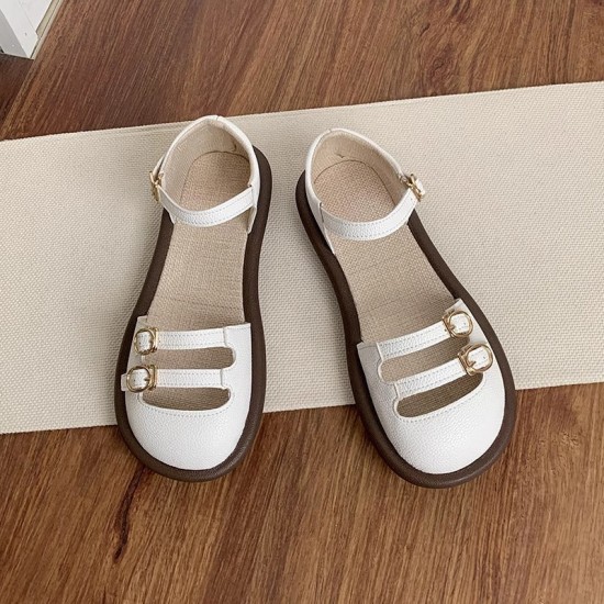 Women's Breathable Flat Closed Toe Summer Sandals