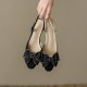 Women Summer Elegant Bowknot Slingback Flat Sandals