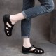 Women's Handmade Leather Comfortable Closed Toe Sandals Fisherman Shoes