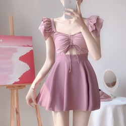 Cute Sweet Ruffle Swimsuit Dress