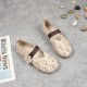 Women's Summers Flower Decoration Hollow Hole Flat Sandals