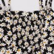 Summer Daisy Vintage Spaghetti Strap Dress