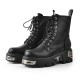 Womens Gothic High Top Motorcycle Boots