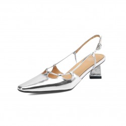 Women's Leather Elegant & Sophisticated Pointed Toe Heels Sandals