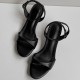 Women's Handmade Stylish Open Toe Kitten Heel Low Heeled Sandals