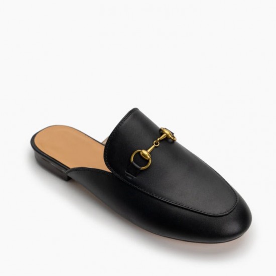 Womens Handmade Slide Slip On Flat Mules