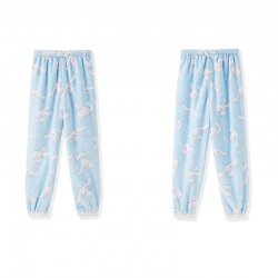 Kawaii Cartoon Cute Puppy Ears Plush Pajama Set