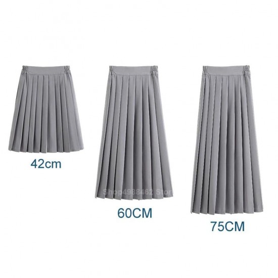 Pleated Elastic School Skirt