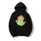 Cute Frog Sweater for Women, Kawaii Mushroom Hoodie for Teens, Hooded Clothes