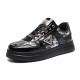 Metal Luster Couple Low-Top Skateboard Sneakers Women Men
