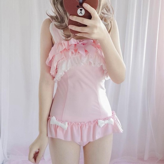 Cute Cat Or Rabbit Swimsuit