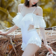 Off The Shoulder Flouncing Swimsuit