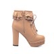 Sweet Elegant Thick Platform Heels Short Boots