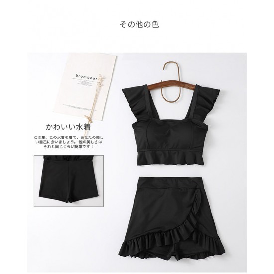 Swimwear Matcha Green Japanese Split Two Pieces Swimsuit