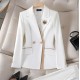 Fall Waisted Blazer Korean Version Outfit