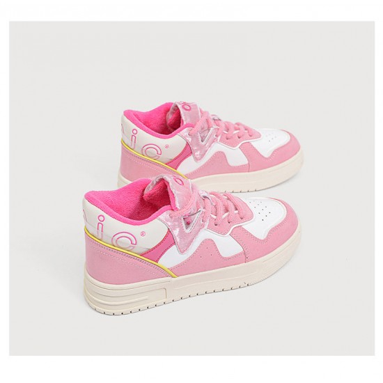 Womens Kawaii Pink Sneakers Shoes