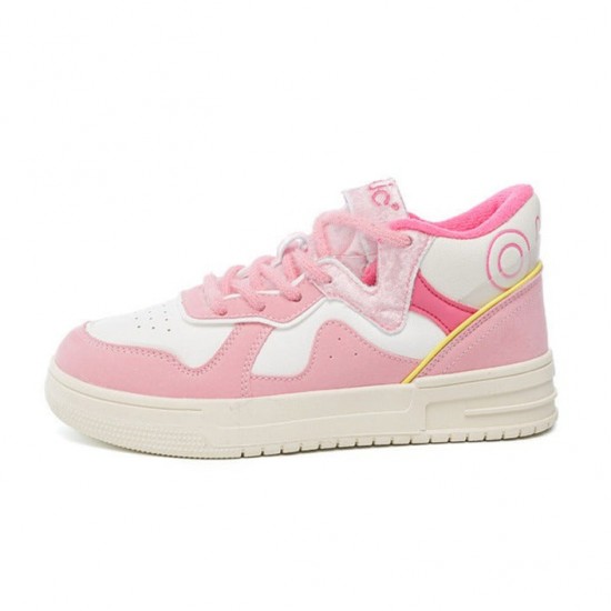 Womens Kawaii Pink Sneakers Shoes