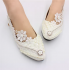 Fashionable & Elegant Plus-Size Women's Wedding Shoes - New Style High-Heel Bridal Shoes in White