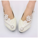 Fashionable & Elegant Plus-Size Women's Wedding Shoes - New Style High-Heel Bridal Shoes in White